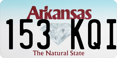 AR license plate 153KQI