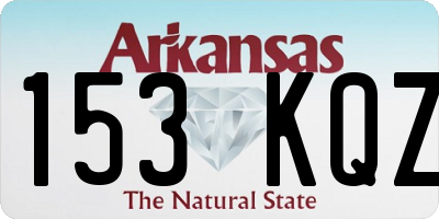 AR license plate 153KQZ