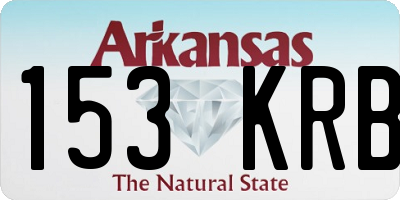 AR license plate 153KRB