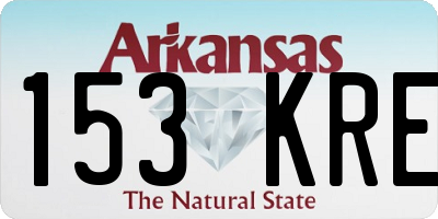 AR license plate 153KRE