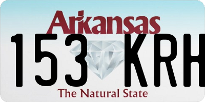 AR license plate 153KRH