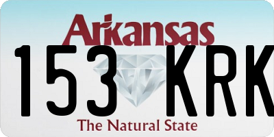 AR license plate 153KRK