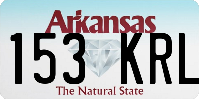 AR license plate 153KRL