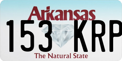 AR license plate 153KRP