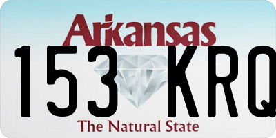 AR license plate 153KRQ