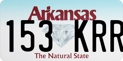 AR license plate 153KRR