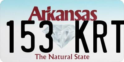 AR license plate 153KRT
