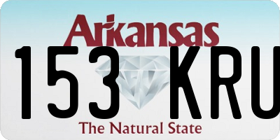 AR license plate 153KRU