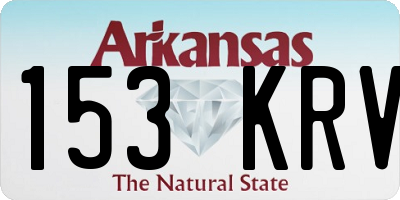 AR license plate 153KRV