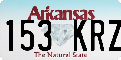 AR license plate 153KRZ