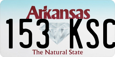 AR license plate 153KSC