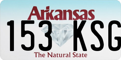 AR license plate 153KSG