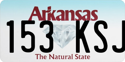 AR license plate 153KSJ