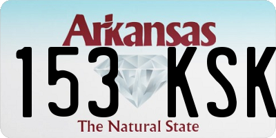 AR license plate 153KSK