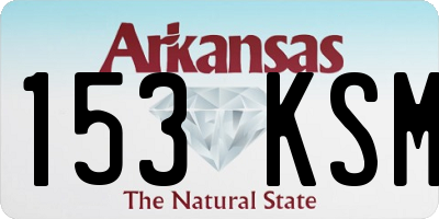 AR license plate 153KSM