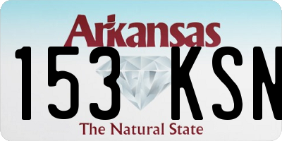 AR license plate 153KSN