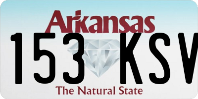 AR license plate 153KSV