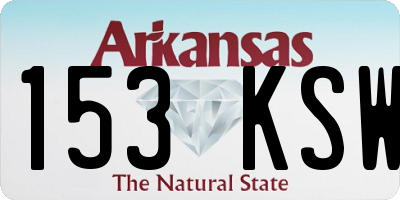 AR license plate 153KSW