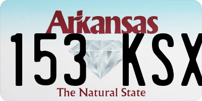 AR license plate 153KSX