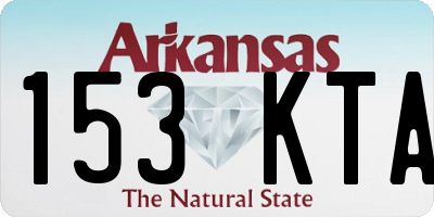 AR license plate 153KTA