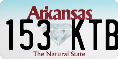 AR license plate 153KTB