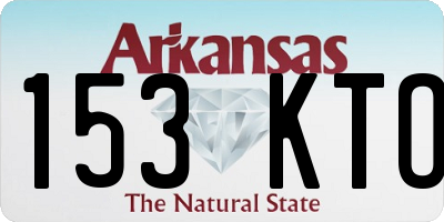 AR license plate 153KTO