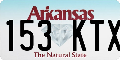 AR license plate 153KTX