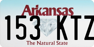 AR license plate 153KTZ
