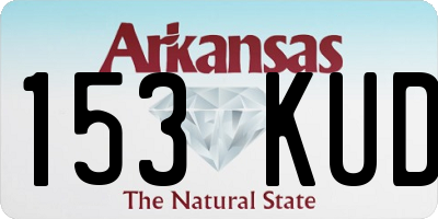 AR license plate 153KUD