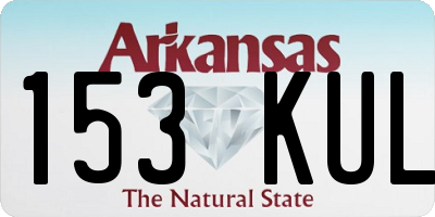 AR license plate 153KUL