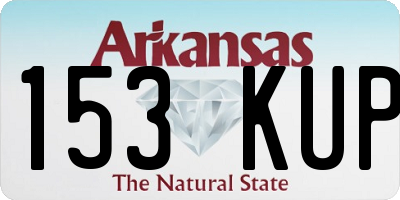 AR license plate 153KUP