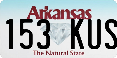 AR license plate 153KUS