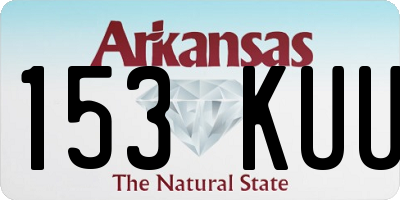 AR license plate 153KUU