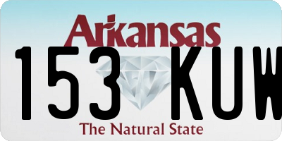 AR license plate 153KUW