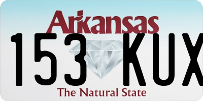AR license plate 153KUX