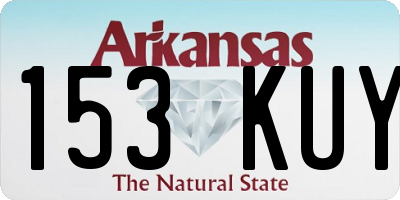 AR license plate 153KUY