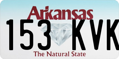 AR license plate 153KVK