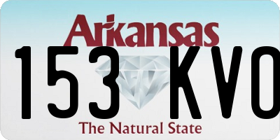 AR license plate 153KVO