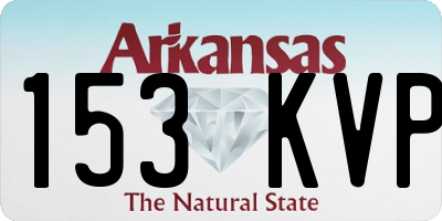 AR license plate 153KVP