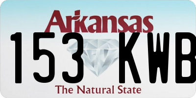 AR license plate 153KWB