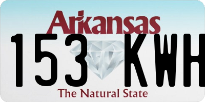 AR license plate 153KWH