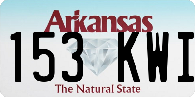 AR license plate 153KWI