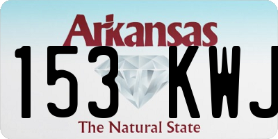 AR license plate 153KWJ