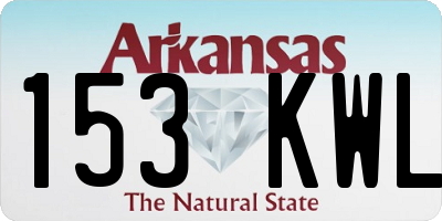 AR license plate 153KWL