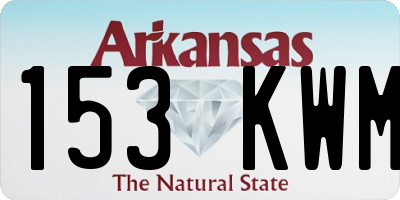 AR license plate 153KWM