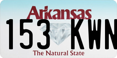 AR license plate 153KWN
