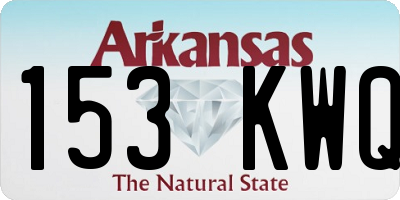 AR license plate 153KWQ