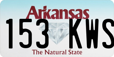 AR license plate 153KWS