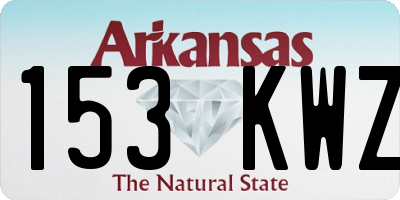 AR license plate 153KWZ