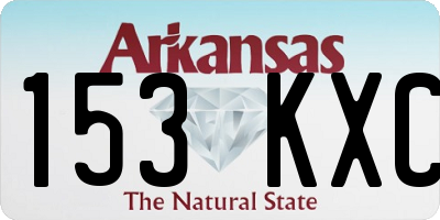 AR license plate 153KXC